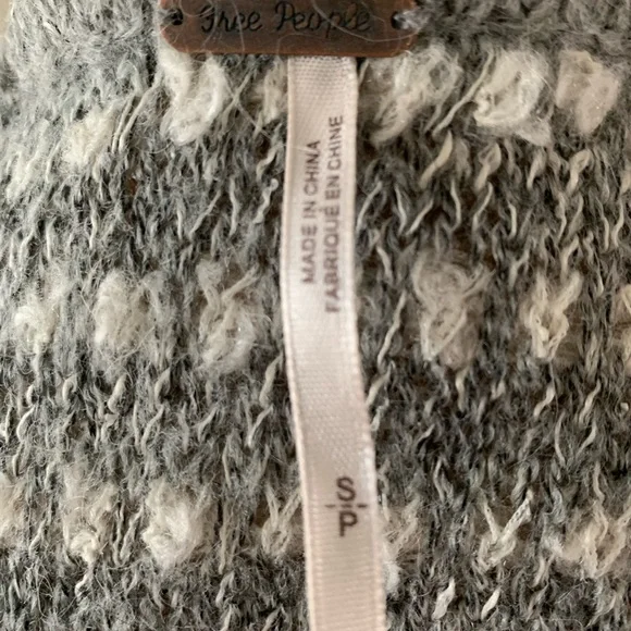 FREE PEOPLE “SMILE LIKE YOU MEAN IT”STRIPED SWEATER CARDIGAN DUSTER” Size S - Picture 4 of 5